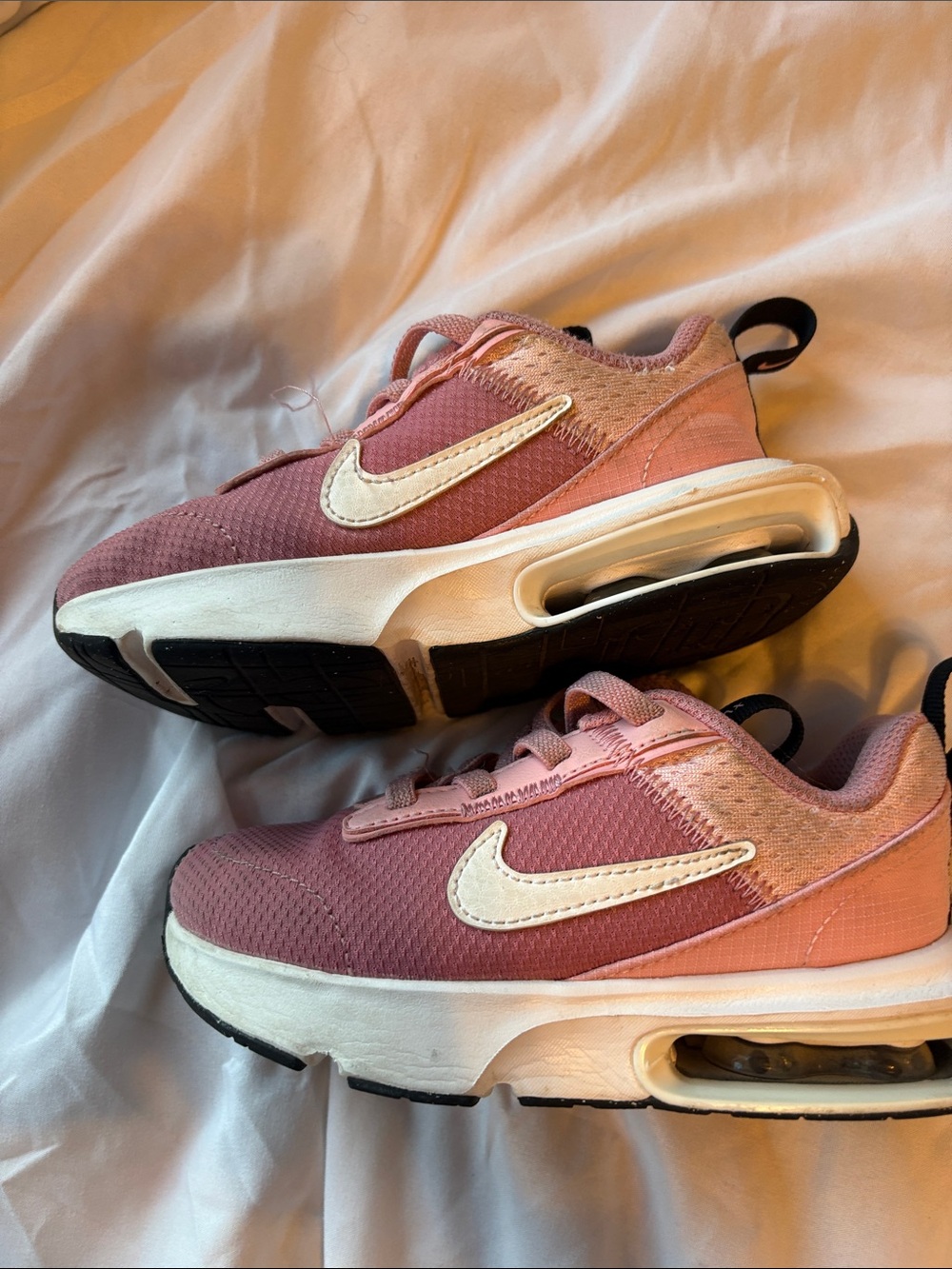 Nike Pink & White Air Max-Inspired Running Shoes